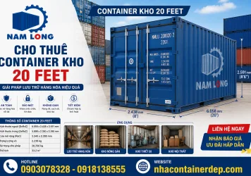 Dịch Vụ Cho Thuê Container Kho 20 Feet Chất Lượng Giá Tốt