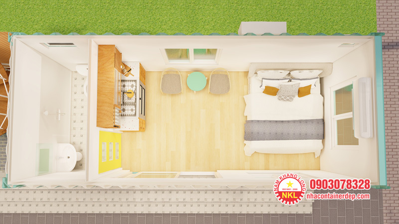 Cấu trúc nhà container 2 tầng