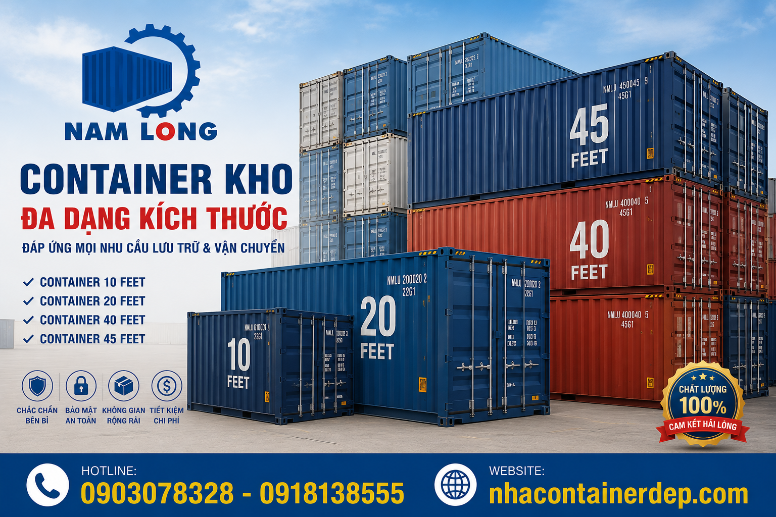 Kho container chuyên nghiệp