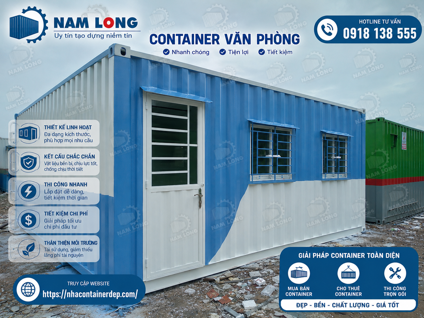 Ưu điểm của Container Văn Phòng 20 Feet