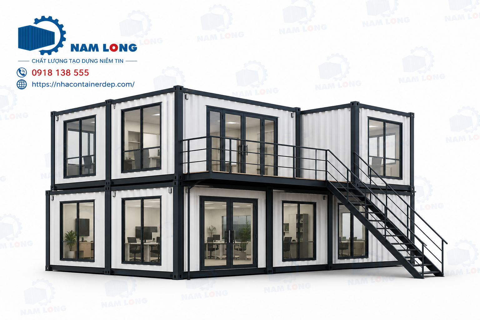 Container Văn Phòng Ghép Module tại công trình