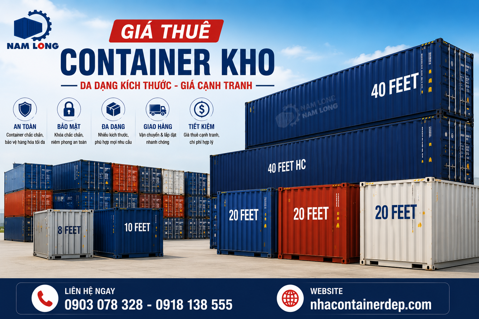 Giá Thuê Container Kho chất lượng cao