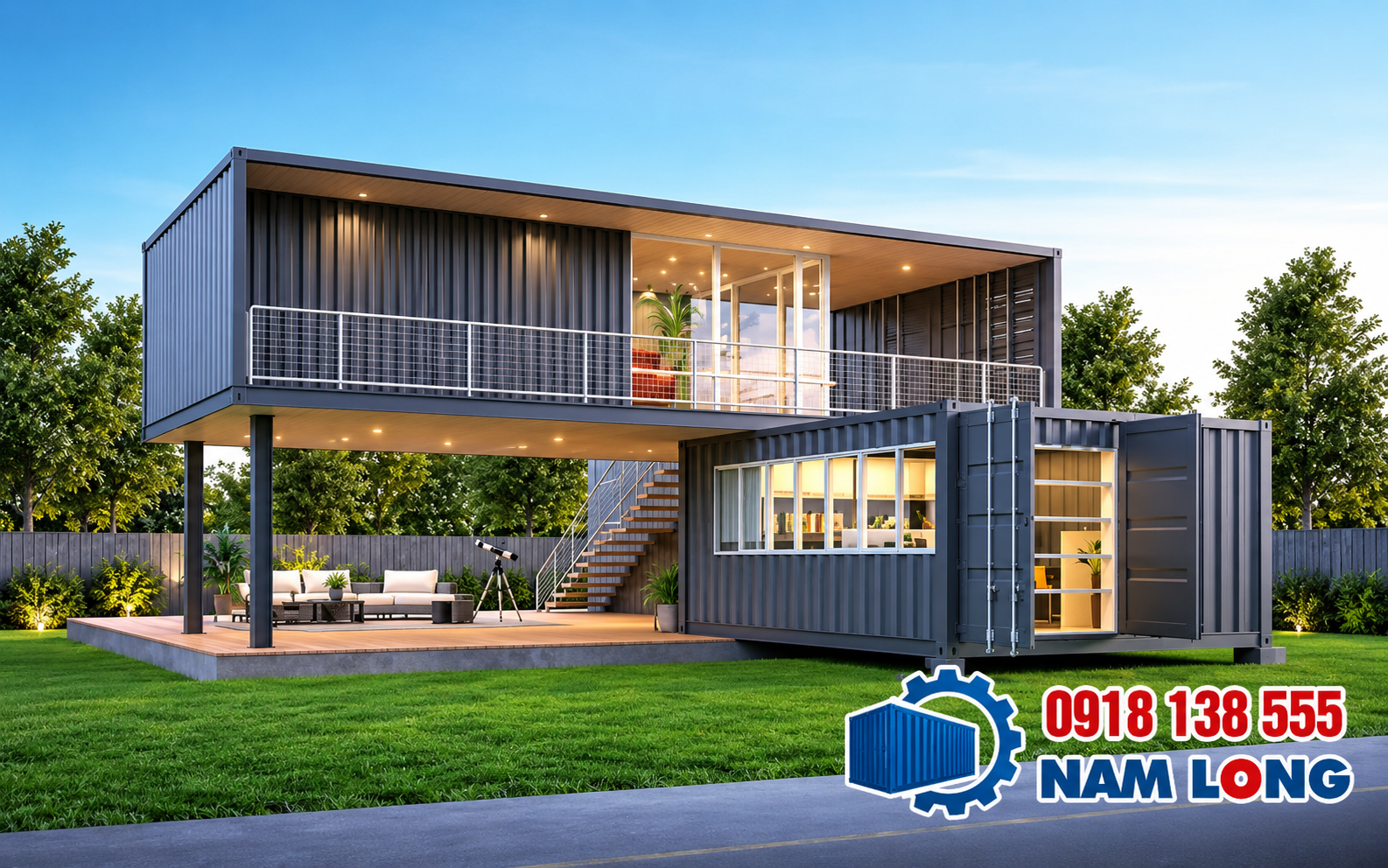 Lưu ý chọn nhà container 20 feet, 40 feet, lắp ghép nhiều tầng
