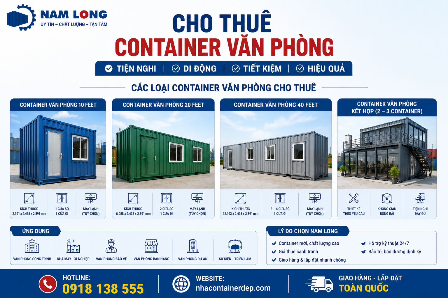 mẫu container văn phòng cho thuê hiện đại