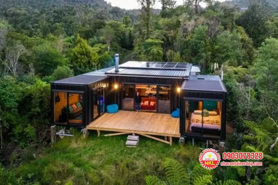 Mẫu nhà container chữ U