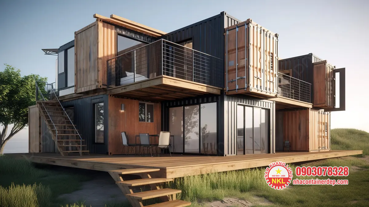 Mẫu nhà container nhiều tầng