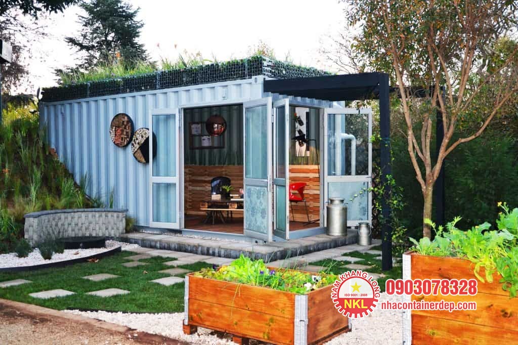 Nhà container sân vườn