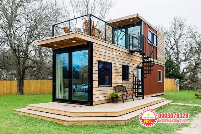 Nhà conatainer 20 feet gác lửng