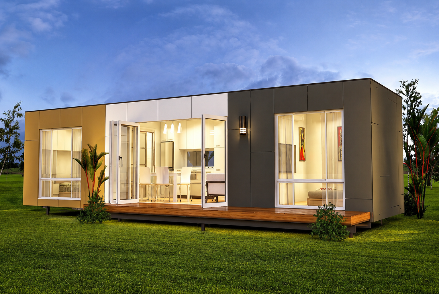 Mẫu nhà container 40 feet giá rẻ 100 triệu