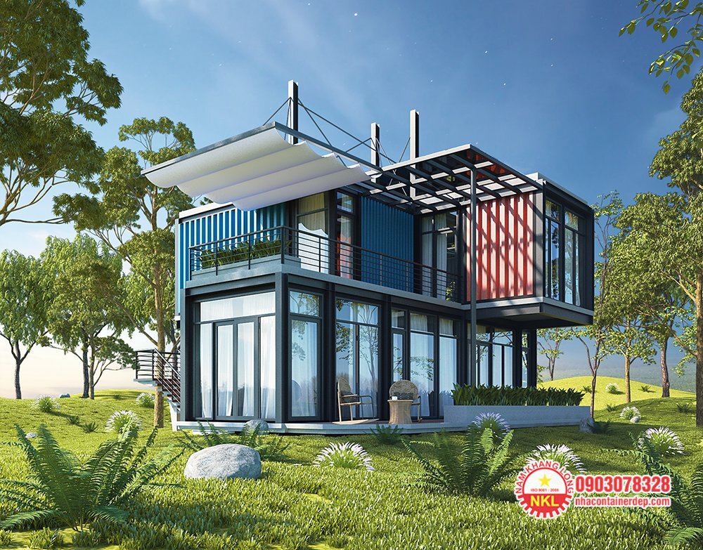 Nhà container 40 feet nhiều tầng