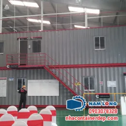 Container văn phòng 40 feet ghép chồng 2 cont