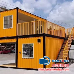 Container cafe 2 tầng