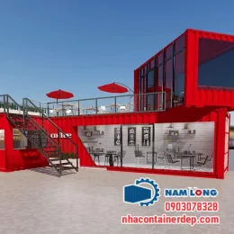 Container cafe lắp ghép siêu đẹp