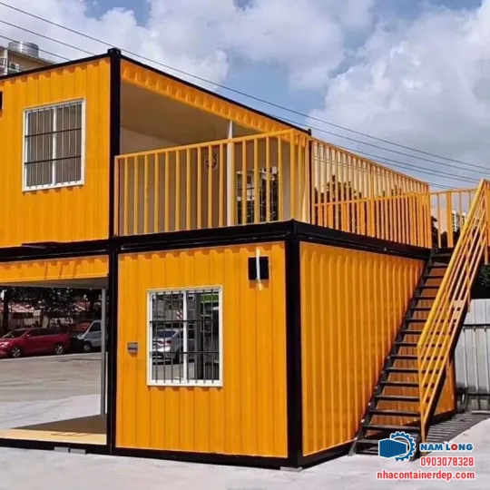 Container cafe 2 tầng