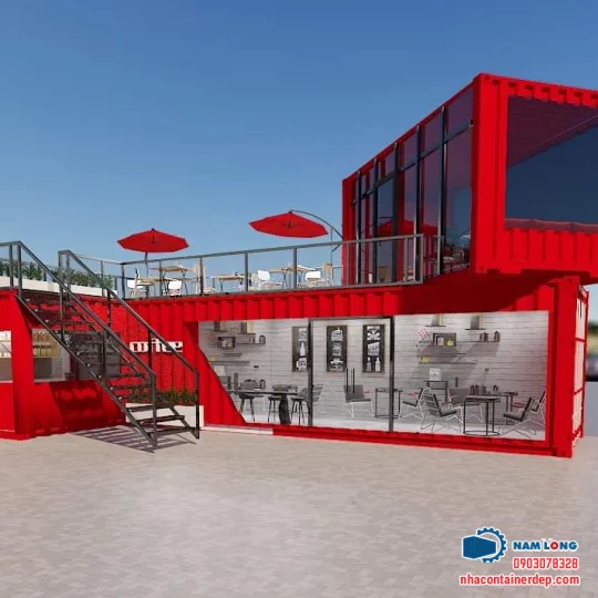 Container cafe lắp ghép siêu đẹp